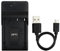 NP-90 USB Caricatore per Casio Exilim EX-FH100, EX-FH100BK, EX-H10, EX-H15, EX-H20G, EX-H20GBK, EX-H20GSR Fotocamera e Altro