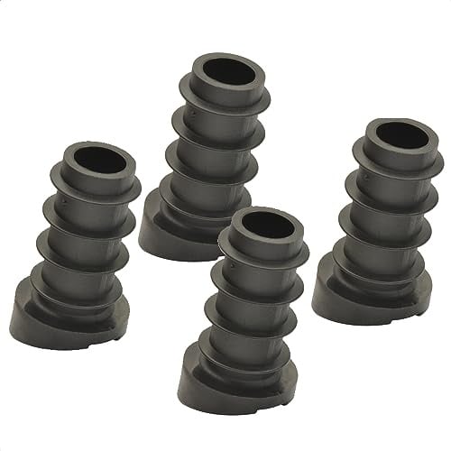 Wagner QuickClick® Kunststoffgleiter Möbelgleiter Stuhlgleiter 4er-Set Basis schwarz zum Einstecken 4X Basis - Kunststoff SMART - Durchmesser Ø 14/18 x 3/9/25 mm, Neigung 18° - Made in DE - 15786500
