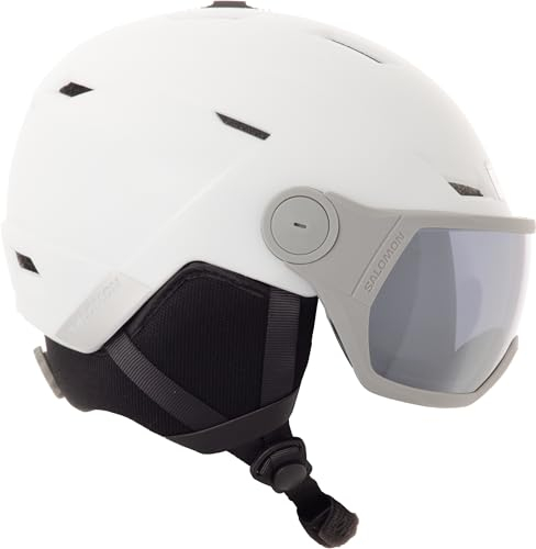 Salomon Herren Icon Lt Visor Skihelme, White, S
