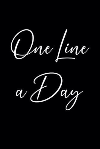 One Line a Day: 5 Year Journal | 6x9 Dated Diary (Black Minimalist Design)