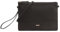 PAUL COSTELLOE Damen Leder Crossbody & Multiway Tasche, Ledertasche für Frauen mit Verstellbarem & Abnehmbarem Gurt Sling Crossover Schultertasche für Frauen, AMONA, jet black, Small