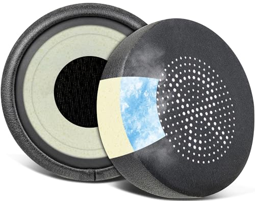 SOULWIT Kühlgel Ersatzpolster Ersatz Ohrpolster für Jabra Evolve 65/40/30/20, Ersatzpolster für Evolve 65UC 65MS/40UC 40MS/ 30US 30MS 30II/20SE 20UC 20MS Kopfhörer