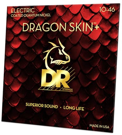 DR DEQ-10 - DRAGON SKIN+™ Electric Guitar Strings 10-46 - cordes pour guitare électrique