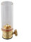 Besttoolifes Lanterne à gaz pour camping en plein air, lampe de tente en verre cuivre, design antidérapant, éclairage d'ambiance pour randonnée, doré, avec boîte de rangement (lampe à gaz)