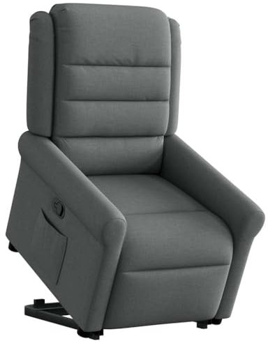 vidaXL Relaxsessel mit Aufstehhilfe Dunkelgrau Stoff, TV-Sessel mit Aufstehhilfe, Sessel, TV-Sessel, Relaxsessel, Sessel mit Relaxfunktion
