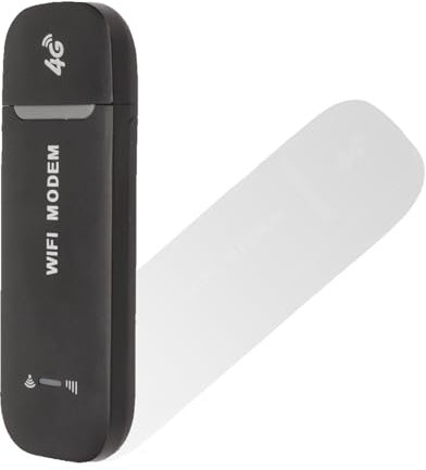 4G WiFi Router, Mobile Hotspot with SIM Card Slot 9x3x1cm/3.5x1.1x0.39in Portable Plug and Play Outdoor WiFi Dongle for Travel Business