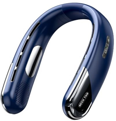 Correa Ventilateur de Cou USB Portable sans Lame avec Batterie 2400mAh, Refroidissement sans Lame, 5 Modes de Vent, Climatiseur de Cou, Ventilateur Électrique, Portatif, Mains, Rechargeable.