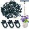 JAWUZ 50x Clips pour serre Supports pour plantes Suspensions pour serre Suspensions pour Serre Clips à Effet de Serre Accessoires pour Plantes（vert）