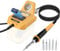 Soldador inalámbrico para batería Dewalt de 18 a 20 V, estación de soldadura LCD digital eléctrica con USB tipo C, kit de soldadura portátil ajustable (sin batería)