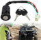 Interrupteur à Clé de Contact à 4 Fils pour Moto, Compatible avec Véhicules 50cc à 250cc, Compatible pour ATV, Quad, Dirt Bike, Scooter Électrique, Installation Facile, Durable