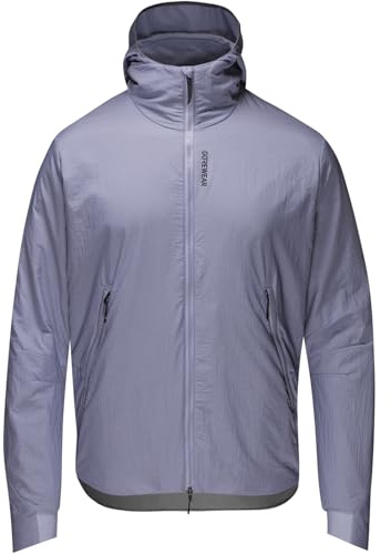 GOREWEAR Mens Concurve Windstopper® Insulated Hooded Jackets, Amethyst Grey, XS EU