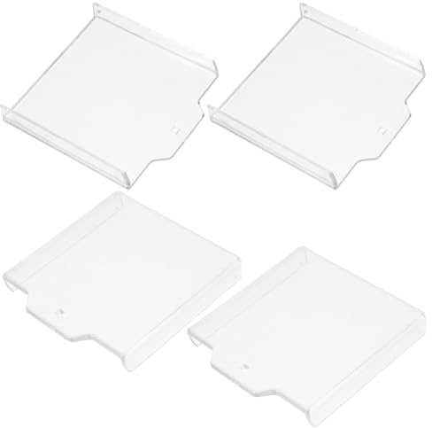 VILLCASE Cubierta Enchufes Pared Transparente para Botones de Interruptor, Protector de Plástico, 4 Piezas, Uso en Edificios Comerciales y Emergencias