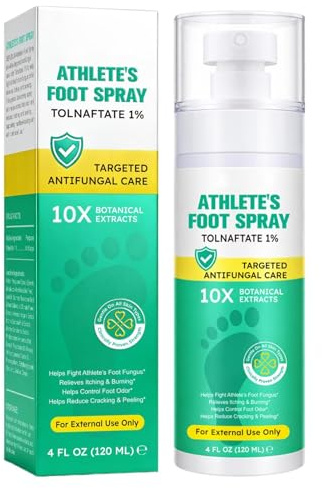Spray Para El Pie De Atleta Masculino 120 ml Cuidado Del Enrojecimiento E | Spray Antipicor Podal Para Adultos Mujeres Hombres Corredores Vestuarios Viajes Hogar Gimnasio Salón Rut
