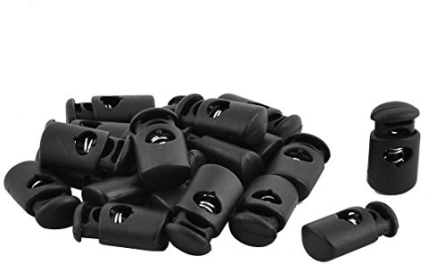 Sourcingmap Plastic Adjustable Clothes Coat Drawstring Cord Lock Toggle Stopper Fastener 20pcs