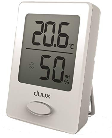 DUUX dxhm01 Innenraum Temperature & Humidity Sensor freistehend – Sensor Temperatur- und Feuchtigkeitssensor (CR2032, Lithium, 3 V, 45 mm, 16 mm, 58 mm)
