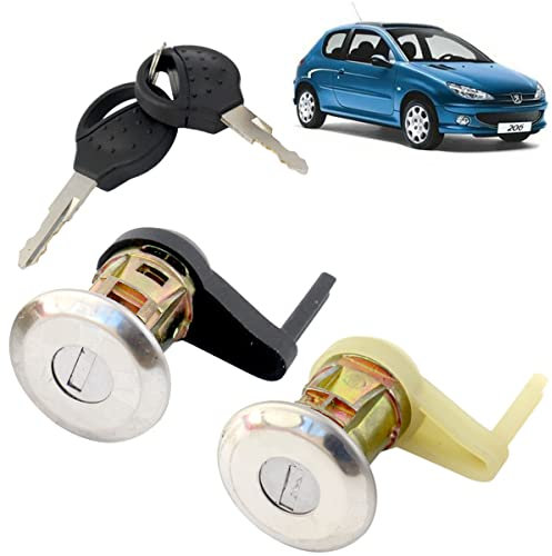 STARKIT PERFORMANCE Lot de 2 serrures de Porte compatible pour Peugeot 206 (à partir de 1998) Avant Gauche (côté Passager) et Avant Droit (côté conducteur). Avec double de clés