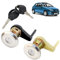 STARKIT PERFORMANCE Lot de 2 serrures de Porte compatible pour Peugeot 206 (à partir de 1998) Avant Gauche (côté Passager) et Avant Droit (côté conducteur). Avec double de clés
