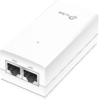 TP-Link TL-POE2412G 24V Passiver PoE Adapter ( Unterstützt 24V passives PoE, Wandmontage, Plug & Play, nur mit 24-V-Passiv-PoE-Produkten kompatibel) weiß