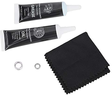 Angelrolle Öl Set Radlager 15ml Schmieröl Mit 10g Fett Kit Werkzeug für Angeln