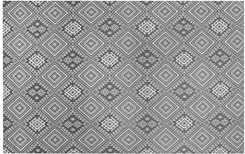 Friedola Outdoor-Teppich- Lounge - Anthrazit, 120x170 cm, Viele Größen und Farben, Wetterfester, Rutschfester Vorzeltteppich aus Weichschaum, Bodenmatte für Balkon und Terrasse