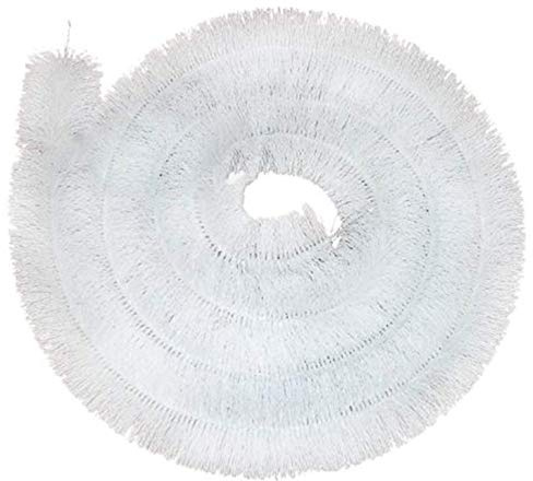 GardenersDream Gutter Guard Brush Black/White Downpipe Drain Filter Protection (16m / 52ft, White)