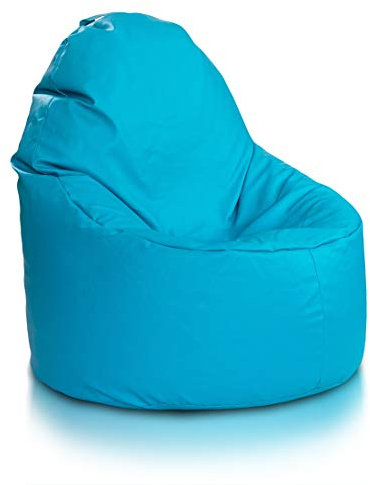 Ecopuf Yoko Sitzsack - Outdoor und Indoor Beanbag aus Kunstleder mit Anti-Verlust Reißverschluss