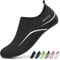 Sixspace Damen Herren Badeschuhe Wasserschuhe Schwimmschuhe Männer Frauen Strandschuhe Barfußschuhe für Strand,Pool,Meer,Wassersport,Tauchen,Surfen,Aqua Cycling(Schwarz 41 EU)