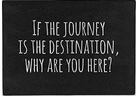 Pechkeks Misfortune Cookies Doormat ''Why Are You here?'', 70 x 50 cm, Black
