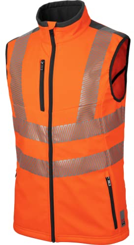 WÜRTH MODYF Warnschutz Arbeitsweste Neon – reflektierende Warnweste für schlechte Sichtverhältnisse in den Größen XS - 6XL – hochwertig & funktionell – in Orange