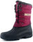Knixmax Stivali da Neve Stivali Invernali Foderati in Pelliccia Suole Impermeabili Scarpe Calde Stringati Donna Vino 40EU