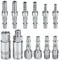 Drado Air Compressor Fitting 1/4 BSP Air Line Hose Compressor Fitting Couplings Connector Male Female and Male Fittings for 6, 8 & 10mm Hose