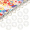 120 Stück Kunststoff-Herz-Bindescheiben Discbound Expansion Discs Binderinge für DIY Notebooks Planer (Transparent mit Pailletten)
