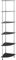 vidaXL Regal mit 6 Ablagen Vitrine Glasregal Dekoregal Sammlervitrine Standregal Glasvitrine Bücherregal Eckregal Schwarz 30x30x160cm Hartglas