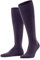 FALKE Men's Airport M Kh Wool Cotton Long Plain 1 Pair Knee-High Socks, Blue Wine Berry 8860, 8.5-9.5