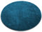 Floordirekt Badematte Sky - Badezimmerteppich - Weicher, dichter Hochflor - Rutschhemmend & Schnell trocknend - Geeignet für Fußbodenheizung - Eckig & Rund (Rund - Ø 95 cm, Petrol)