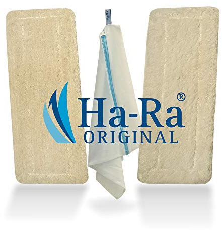 Ha-Ra Bodenfaser-Kombi “Zwei FÜR Alles”: 1 weiß-lang 42 | 1 weiß-kurz 42. Gratis: 1 Waschbeutel