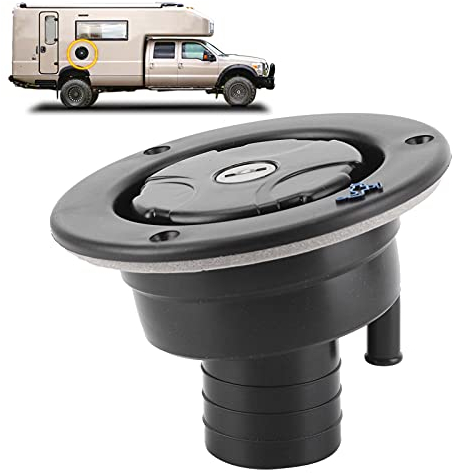 Remplissage d'eau de RV, bouchon de remplissage d'eau verrouillable Port de remplissage d'eau Entrée d'eau par gravité avec 2 clés pour caravane de RV pour camping-car
