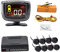 Parkplatz Sensor 4/8 Radar Detektor Reverse Backup Heckmonitorsystem LED Anzeige Parkhilfe Radar Empfänger (Color : Blu, Size : 4 Sensors)