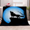 Kuscheldecke Flanell 70x100 cm Wolf-Karikatur Fleecedecke 3D Hochwertige waschbar Sofadecke mit Muster Flauschige Weiche&Warme Sofaüberwurf Decke Antistatisch Tiere Natur