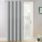 Yakamok Blackout Sliding Door Curtains, Room Divider Curtains Wide Thermal Insulated Blackout Curtains Room Darkening Window Curtain for Bedroom/Living Room, Light Grey, W70 x L84, 1 Panel