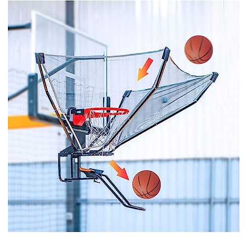 HAIXHX Basketball Wurftrainer Basketball-Rückholvorrichtung,. Indoor- und Outdoor-Basketball-Rebounder-Gerät mit 180°-Rücklaufrutsche für Basketballtor-Freiwurf-Übungen