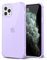 Svanove for iPhone 11 Pro Max Case Clear, Transparent Jelly Protective Silicone Phone Case with Design for Women Girly Cute Simple, Thin Slim Fit Soft Flexible TPU Shockproof Bumper, Clear Purple
