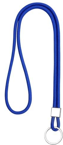 Vicloon Schlüsselband Lang, Nylon Lanyards mit karabiner, Schlüsselbänder Umhängebänder mit Drehbarem Metallclip Abnehmbare Neck Lanyard Langes Handgelenk Paracord Schlüsselanhänger(Blau)