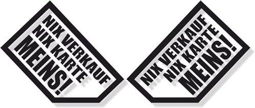 Aufkleber NIX VERKAUF EXPORT KARTE MEINS DUB Auto Sticker Set