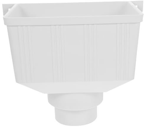 Homoyoyo Grondaia acqua piovana accessori per tubi di drenaggio in PVC tubo fognario imbuto per acqua piovana secchio filtro benna per grondaia del treno barile di pioggia prendere l'acqua