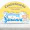 Centrotavola personalizzato battesimo bimba bimbo. Decorazione Battesimo bambina, Misura 50cm (Battesimo)