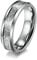 Lieson Wolfram Ringe Herren Damen, 6MM Poliert Silberfolie Verlobungsringe Freundschaftsringe Eheringe Hochzeitsringe Partnerringe für Herren Damen Silber Gr.52 (16.6)