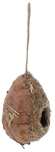 Yardenfun Strohvogelnest Hängendes Vogelhaus Gartenarbeit Vogelhaus Hängendes Vogelnest Vogelnest Vogelruheplatz Gartenvogelnest Vögel Hängendes Nest Gartenarbeit Vogelhaus