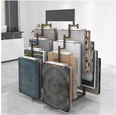ZCFLWR Stehender Teppichständer, bodenstehender Schal-Ausstellungsständer, Hosen-Organizer, Unterwäscheständer, für gewerbliche Bekleidungsgeschäfte (Farbe: Schwarz, Größe: 60 x 95 x 156 cm)