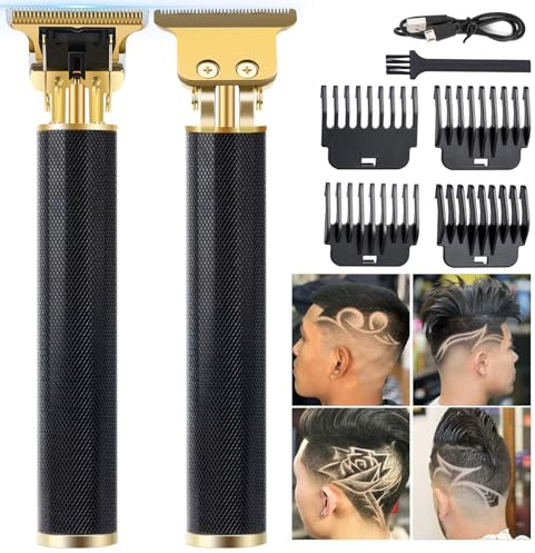 Hair Clippers Men, Rechargeable Beard Trimmer with 4 Limit Combs, Grooming Kit for Barbers Haircut, USB Type-C Charging, Professional Shaver Gifts